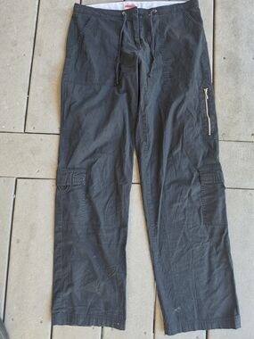 Danskin Women's Black Cargo Pants with Zip Pocket